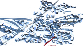 Plan de situation de la location à Val Thorens